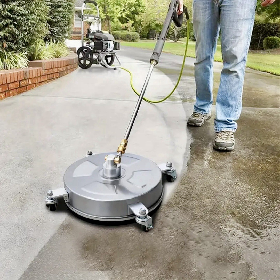 14” Pressure Washer SURFACE CLEANER• 4,000 PSI Stainless Steel Sprayer On Wheels