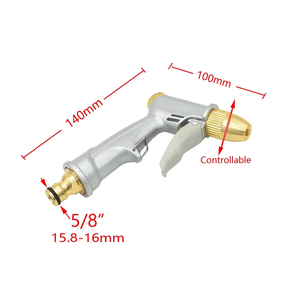 High Pressure Water Gun – 360° Rotating Nozzle, American Thread for Car & Patio