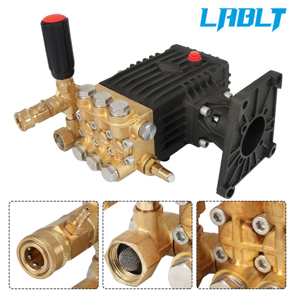 LABLT G: 3000 psi at 4 US gpm, 9 hp at 3400 rpm 1-in Shaft Pressure Washer Pump