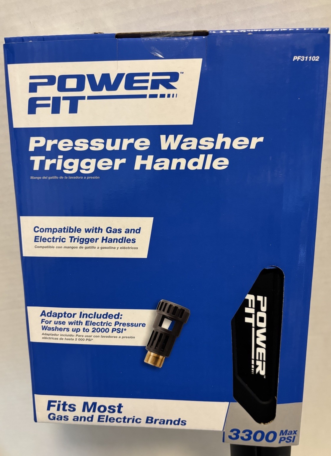 🆕 POWERFIT P.W. Trigger Handle Upto 3300 Psi Gas Or Electric (Includes Adaptor)