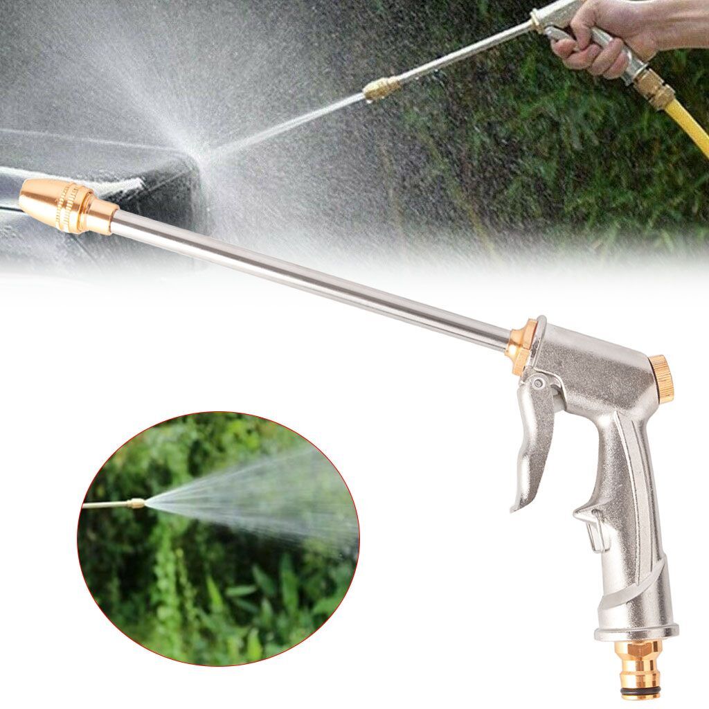 4 Type Spray High Pressure Power Washer Water Gun Nozzle Wand Attach Garden Hose
