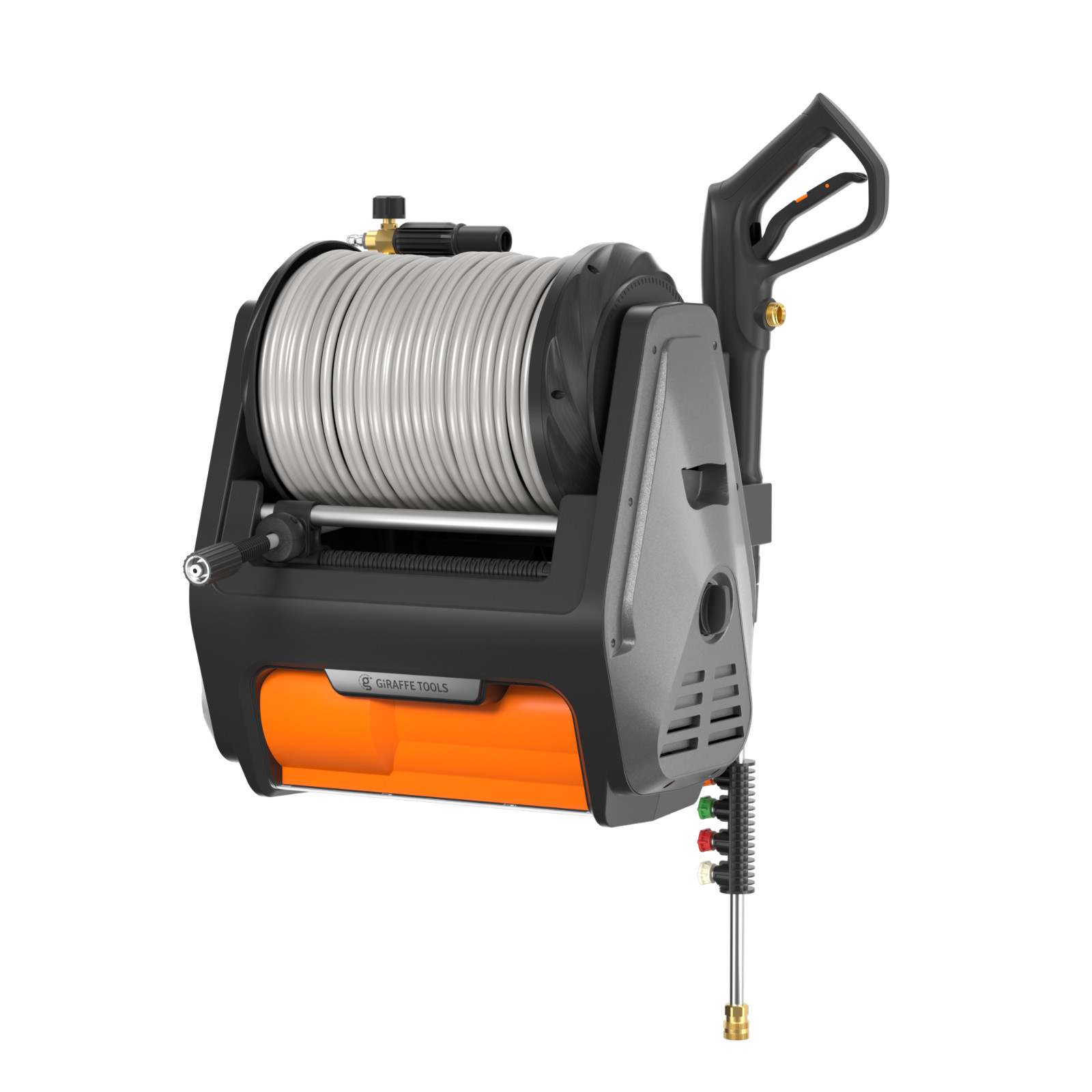 Giraffe Tools Grandfalls Pressure Power Washer Pro Wall Mount Max 3700PSI 1.6GPM