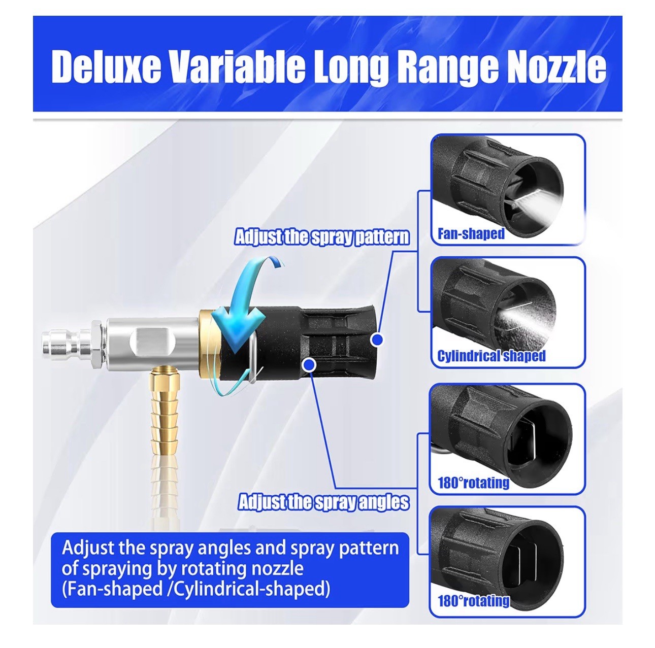 5-6.5 GPM, Downstream Injection Spray Nozzle Kit, High Power Washing External