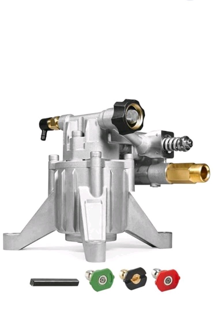 TOOLCY 7/8″ Shaft Vertical Pressure Washer Pump – Rear Inlet/Outlet Max 3100 PSI