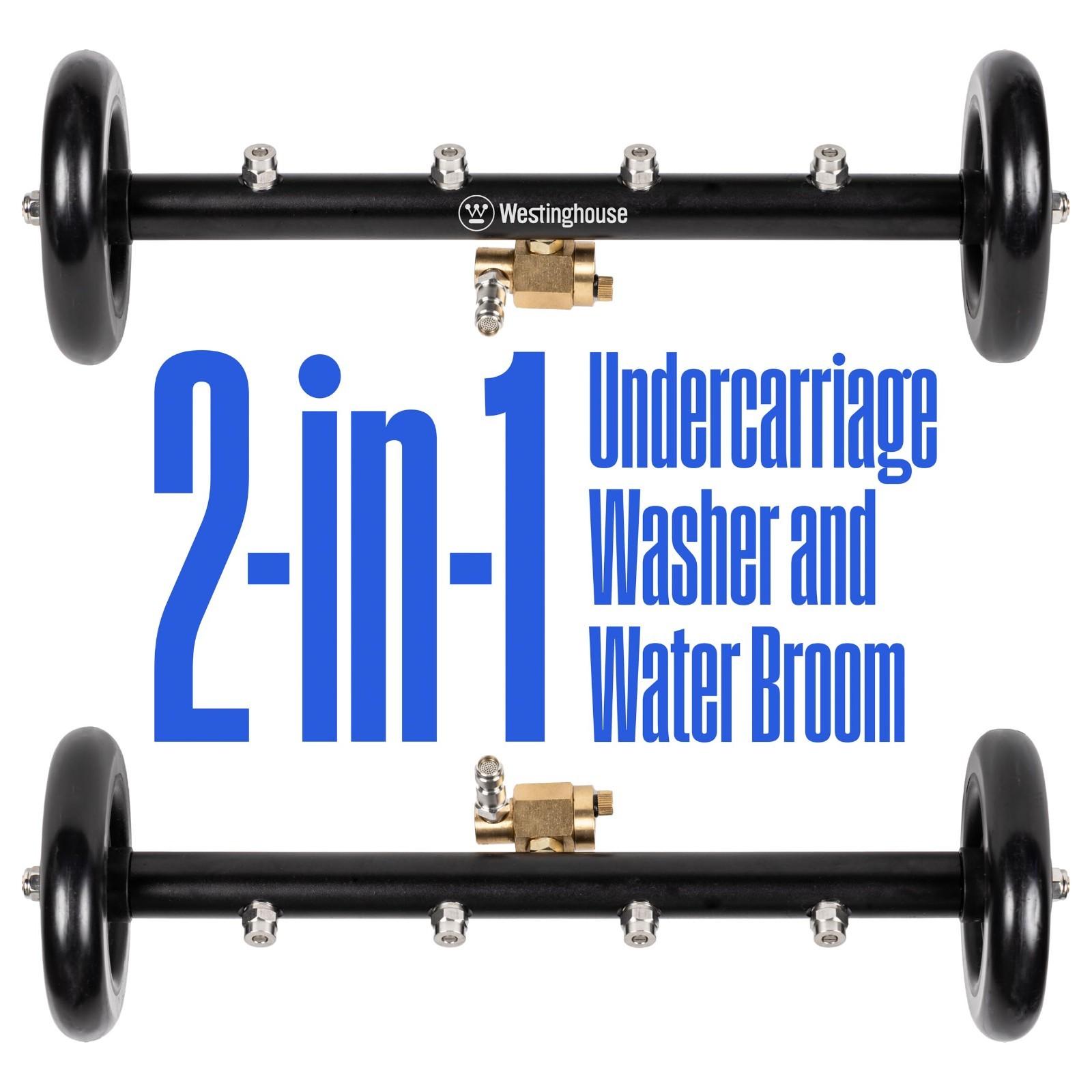16″ Pressure Washer Undercarriage Cleaner & Water Broom – 4400 PSI, 1/4″ Connect