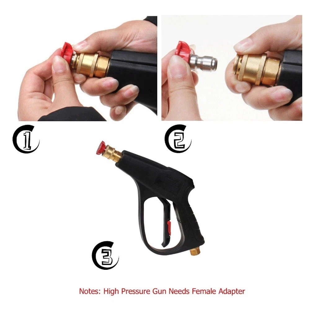 5pcs Pressure Washer Spray Tips Nozzles High Power Kit Quick Connect 1/4″ Set