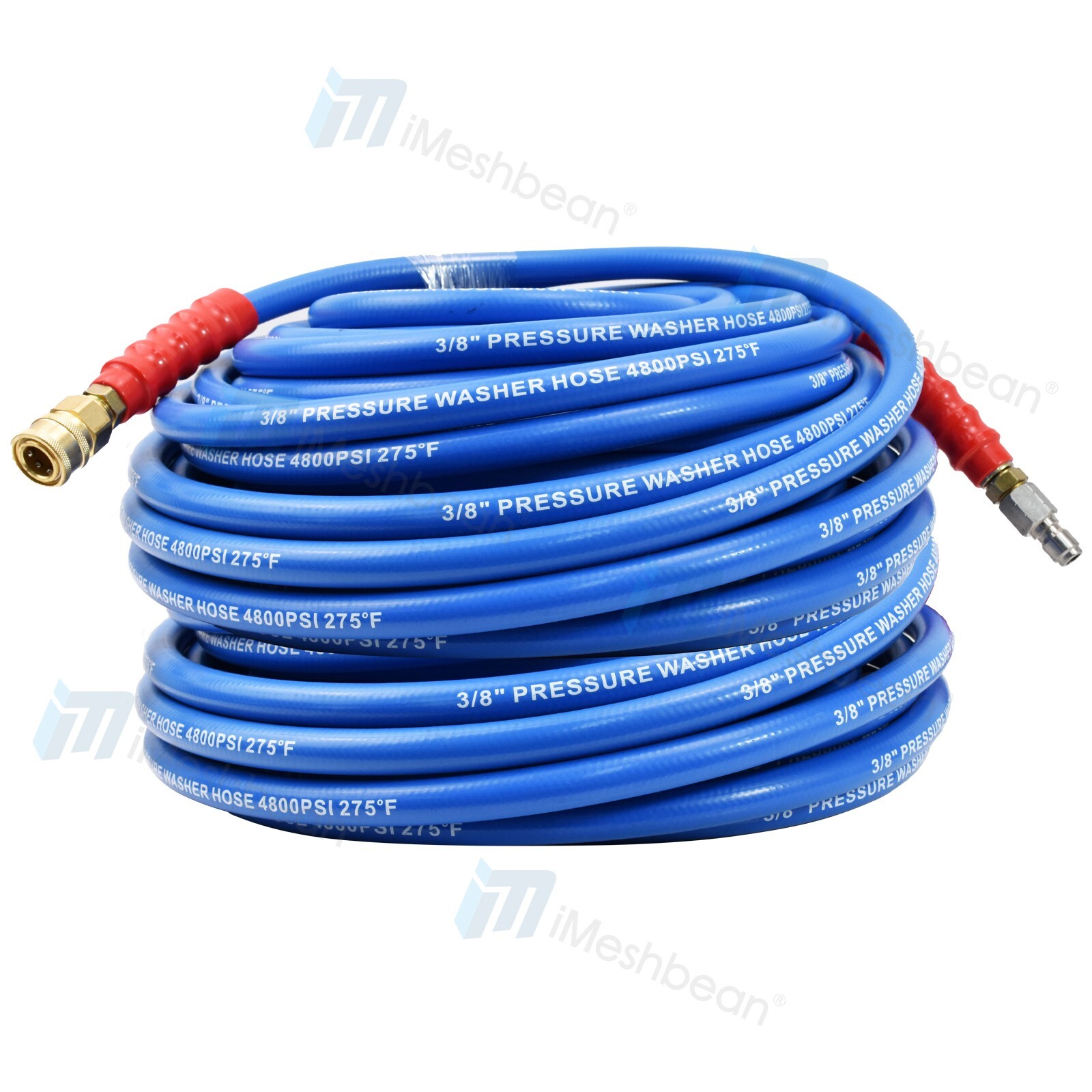 30/50/100/150ft Hot Water Pressure Washer Hose 3/8″ 4800 psi One-Steel Braid