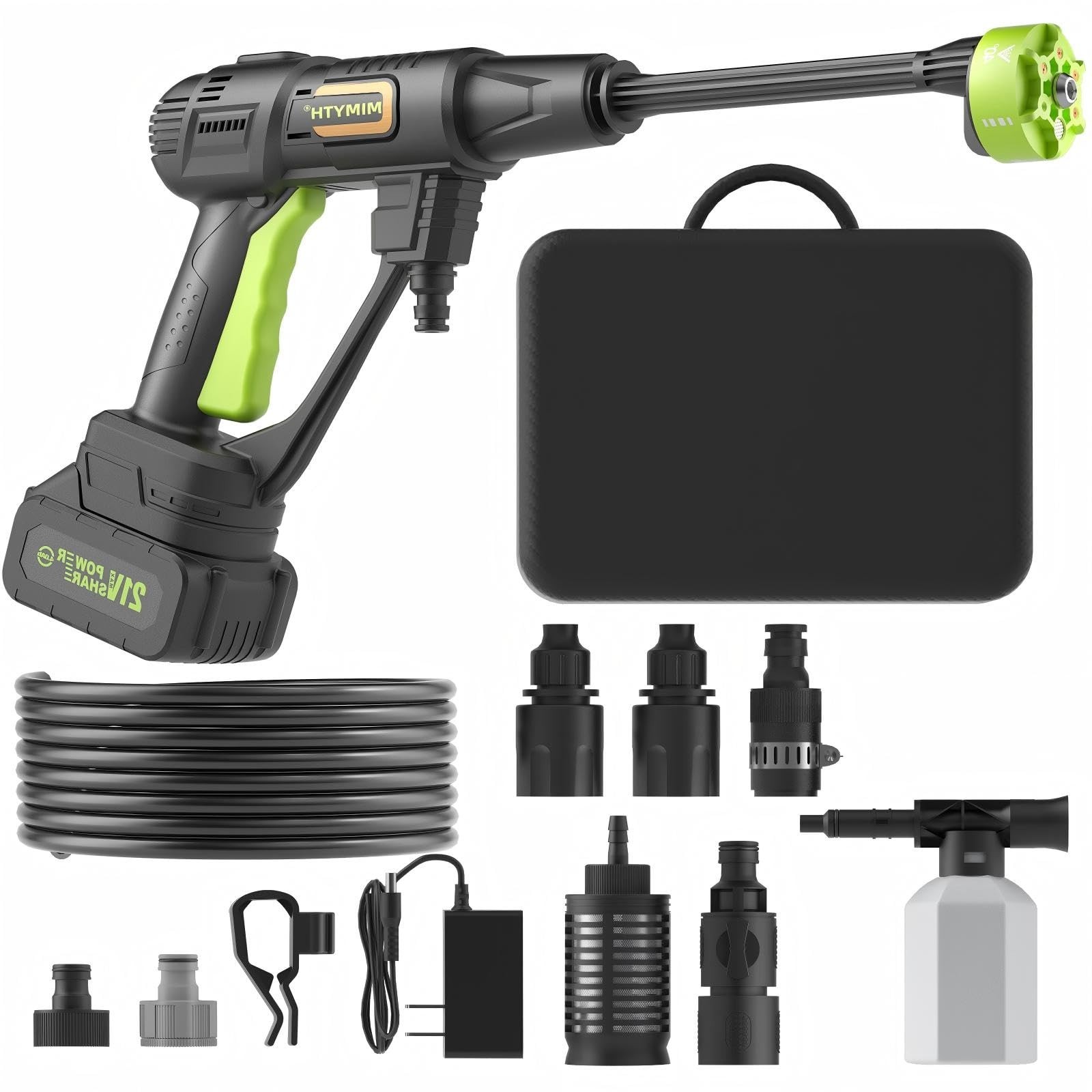 Cordless Pressure Washer Battery Powered; 990PSI Cordless Power Washer 6-in 1