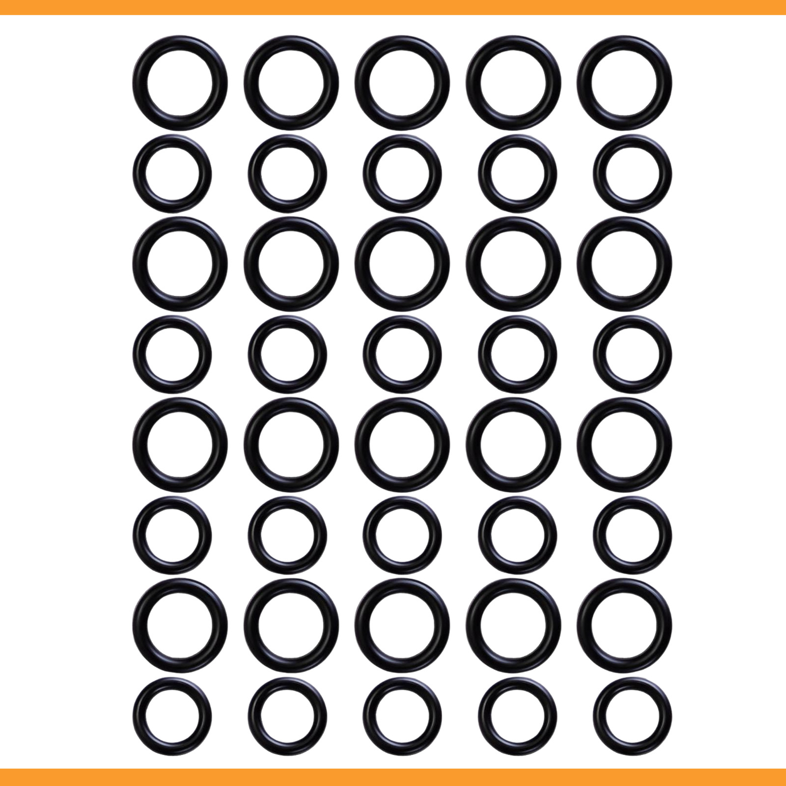 40 Pack Power Pressure Washer O-Rings for 1/4″ & 3/8″ Quick Couplers – Rubber, H