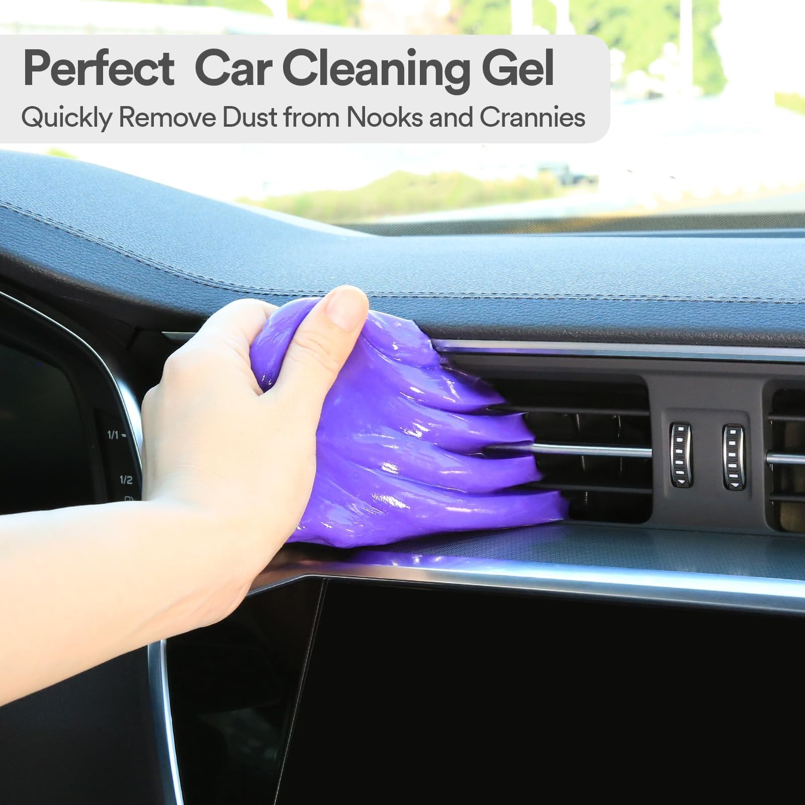 PULIDIKI Car Cleaning Gel Purple and Putty Orange Bundle