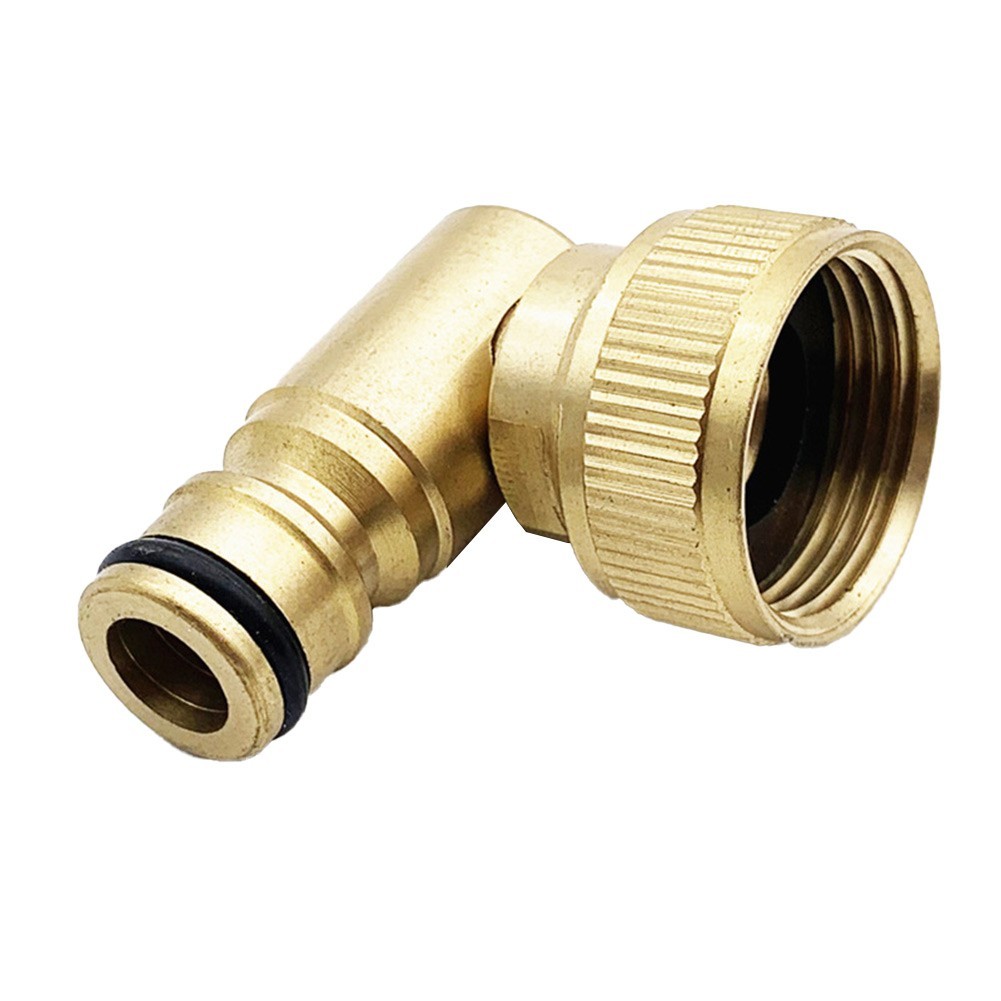 Garden brass 90 degree movable nipple connector Garden hose faucet adapter
