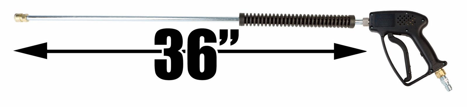 Giant 5000 PSI Pressure Washer Gun 21250B with 36in. Stainless Steel Deluxe Wand