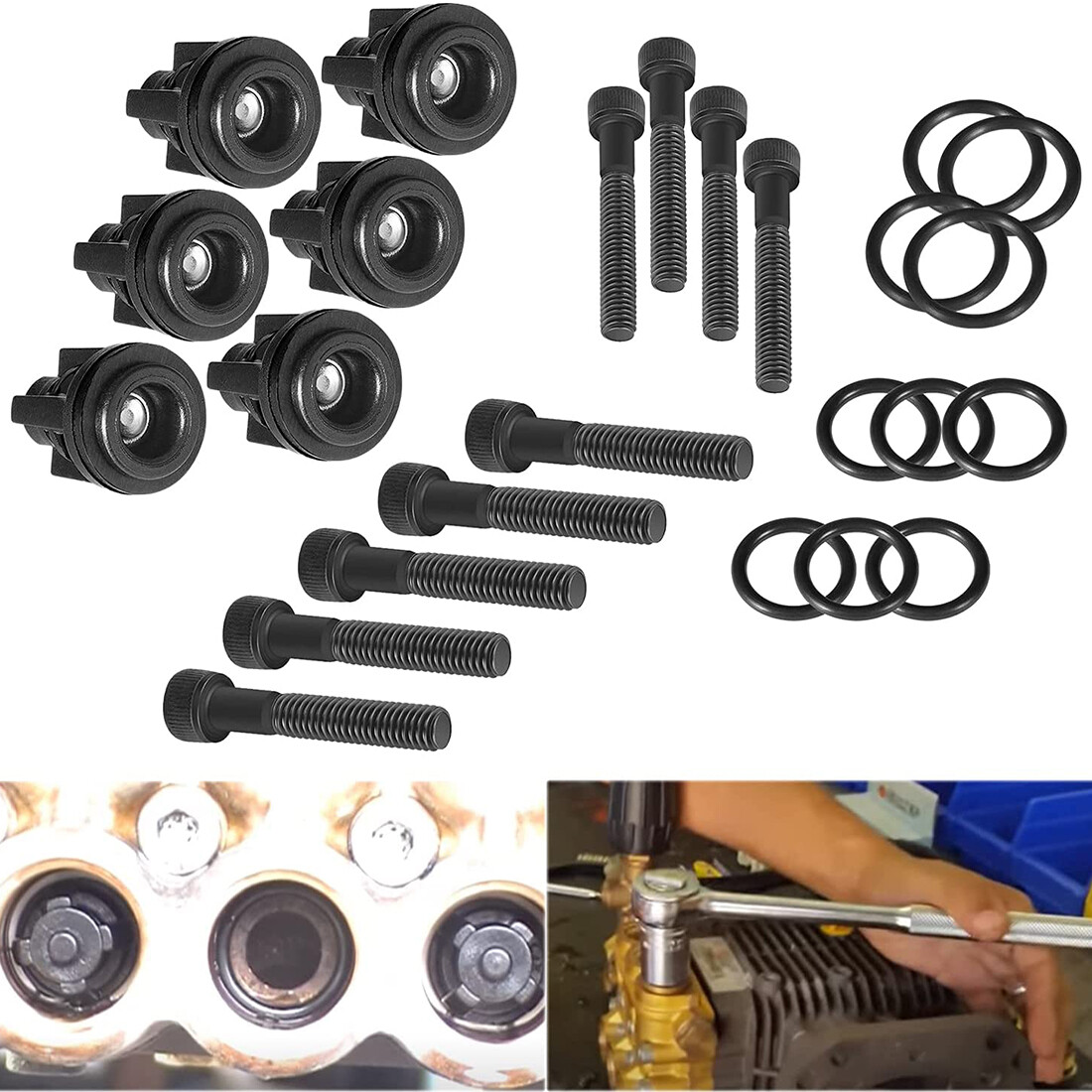190591GS Pressure Washer Pump Valve Check Kit for Briggs & Stratton & Troy-Bilt