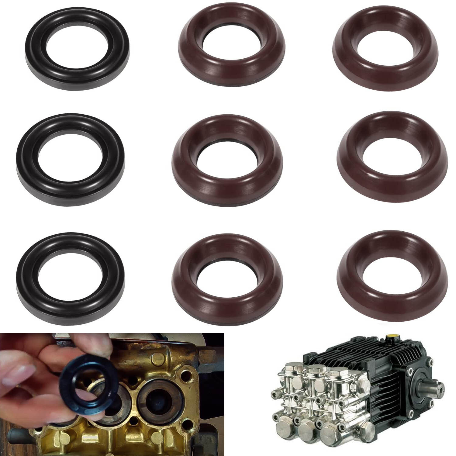 20mm Pressure Washer Repair Kit|9pc Kit 69 with Restop Ring for T1011,T2031,TS