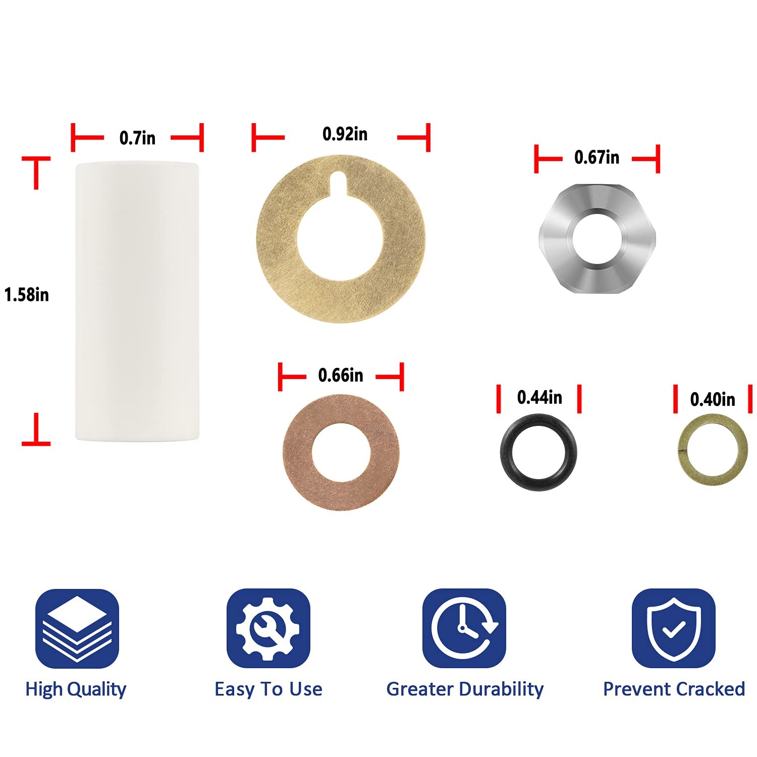 AR2546 Pump 18mm Piston Kit Ceramic Plunger Repair Kit fits for Annovi Reverb…