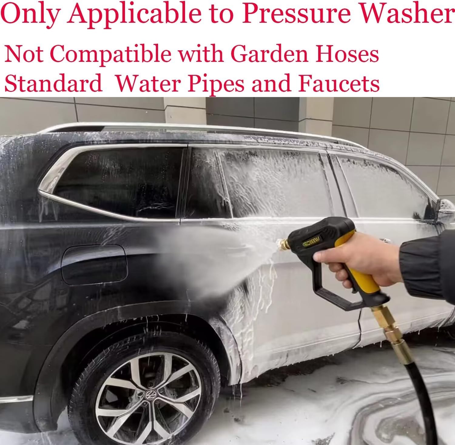 X-887 High Pressure Foam Cannon with Adjustable Nozzles for Powerful Cleaning