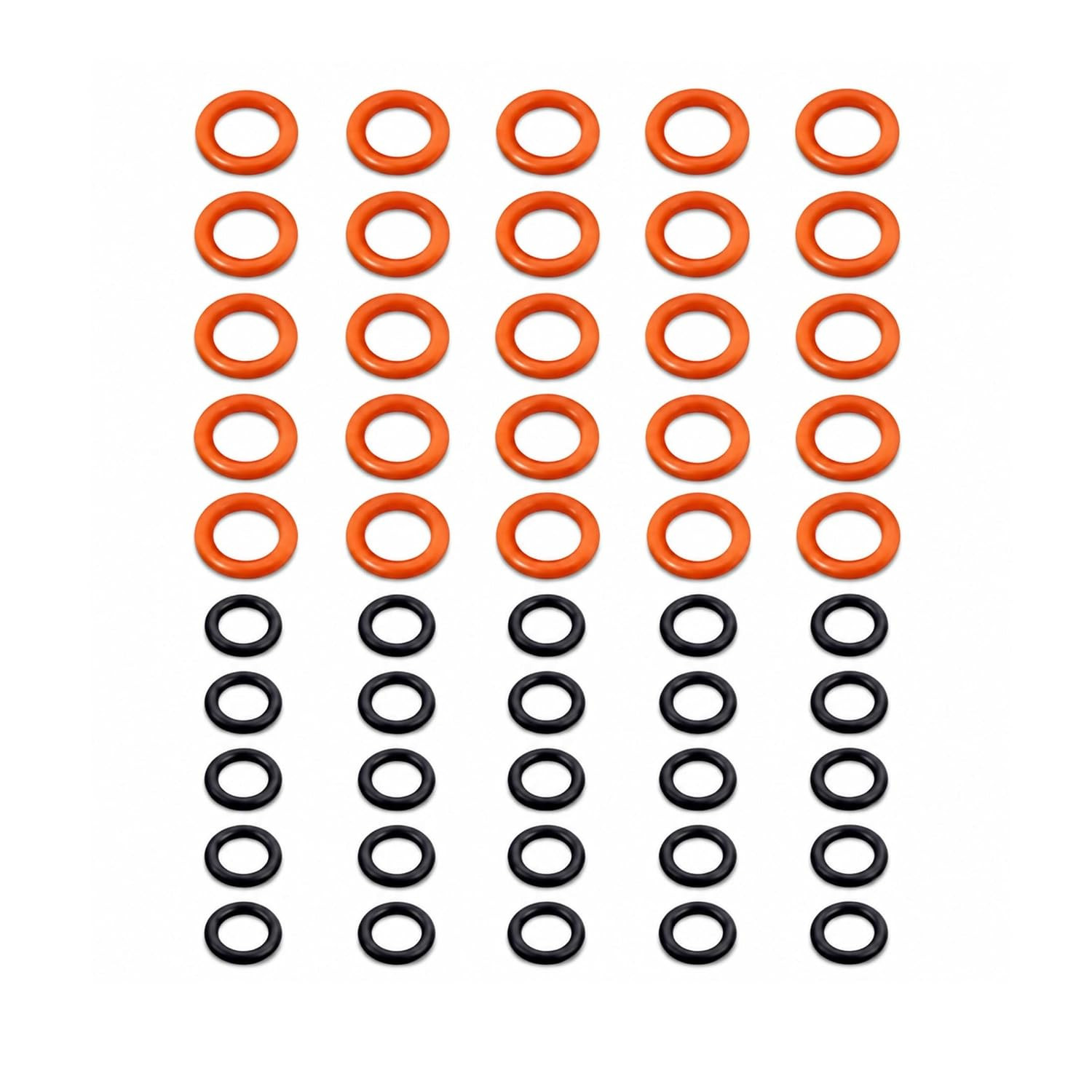 50-Piece Pressure Washer O-Ring Kit, 1/4″ & 3/8″ NBR Rubber Replacement Seals fo