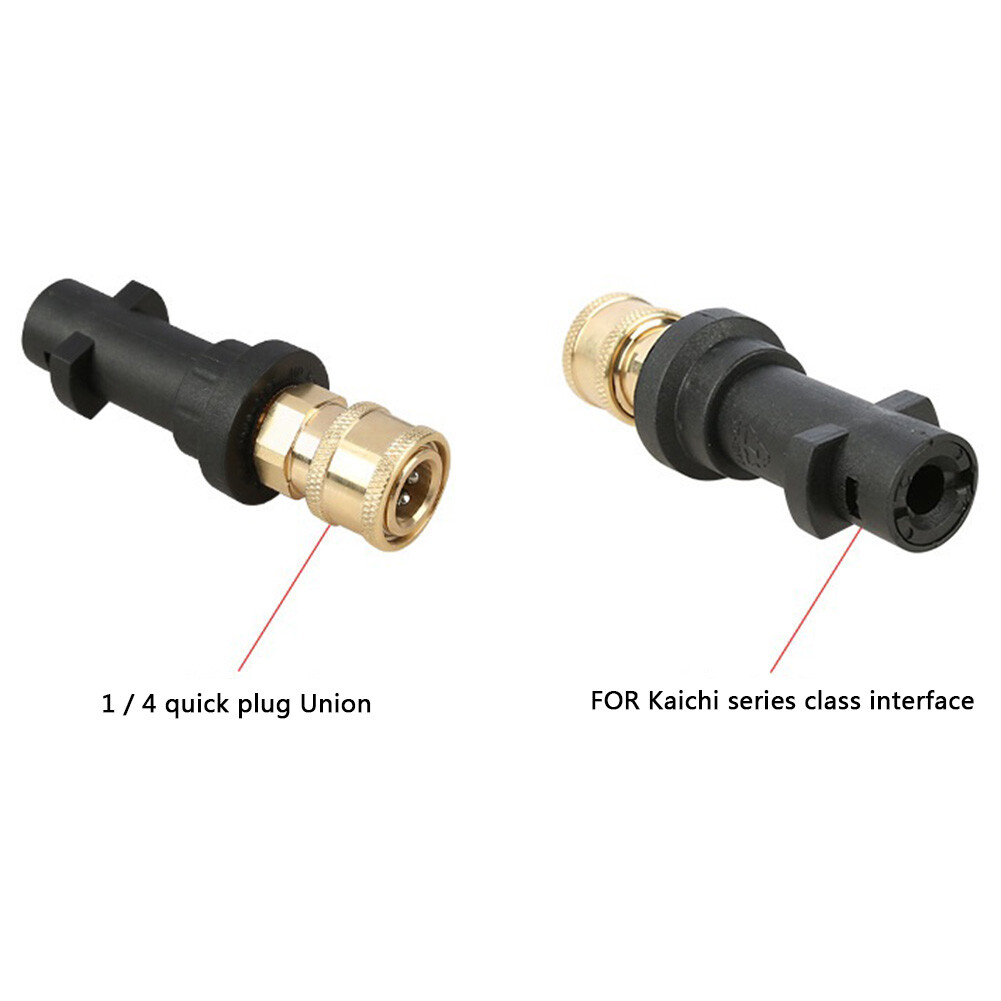 1/4” Quick Connect Pressure Washer Gun Adapter Snow Foam Male Nozzle Fit Karche