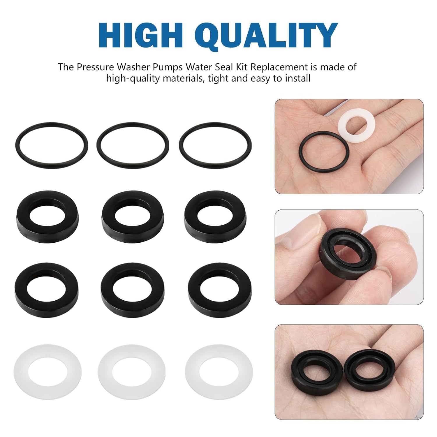 7106627 Pressure Washer Pump Water Seal Kit Replacement for Simpson 510005