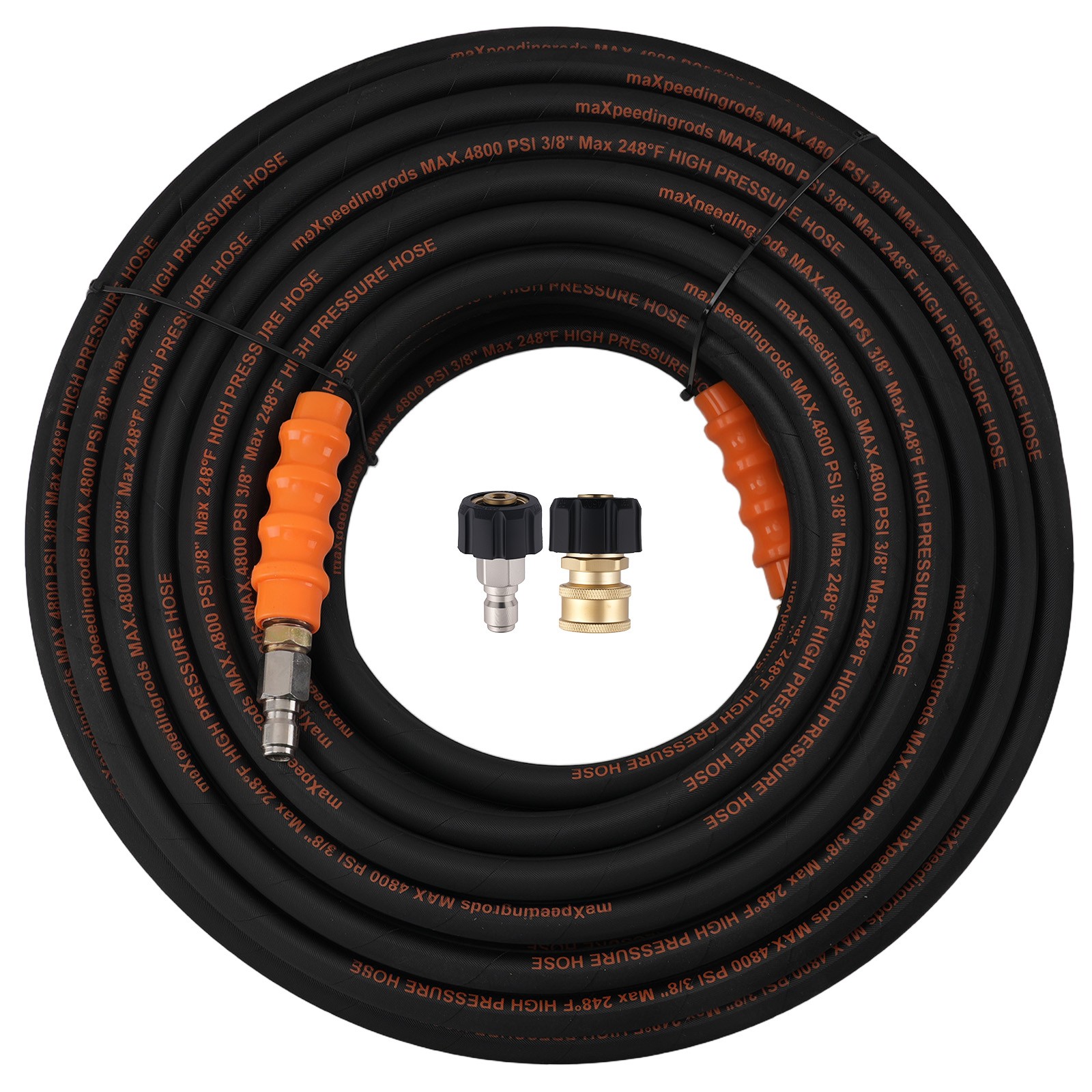 125 Feet Steel Wire Braid Pressure Washer Hose 3/8″ 4800PSI for Generac Champion