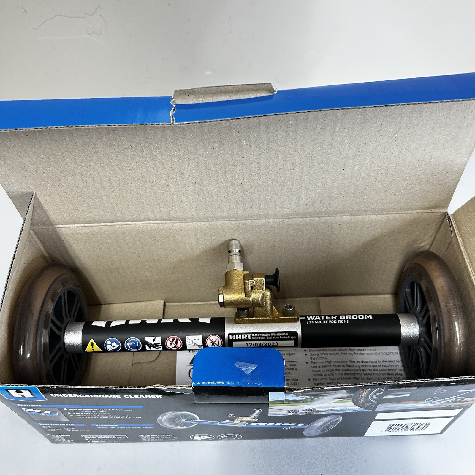 HART 11″ Water Broom Undercarriage Surface Cleaner Pressure Washer w/ 3 Nozzle