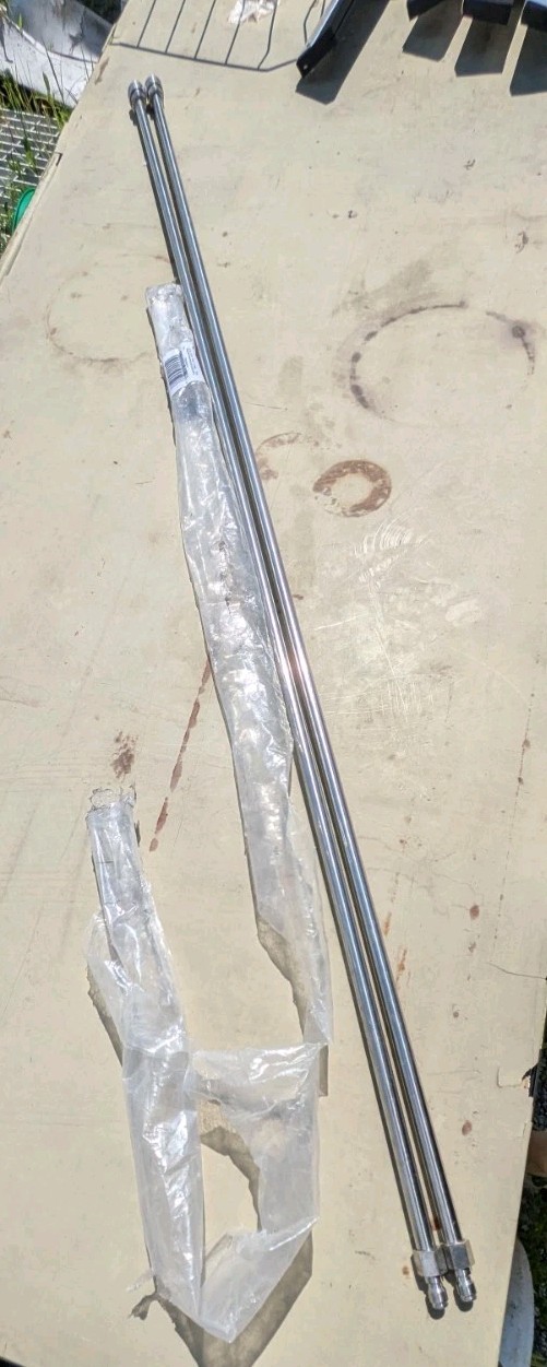 2pk Pressure Washer Wand Extension 57″ Quick Connect Hookup