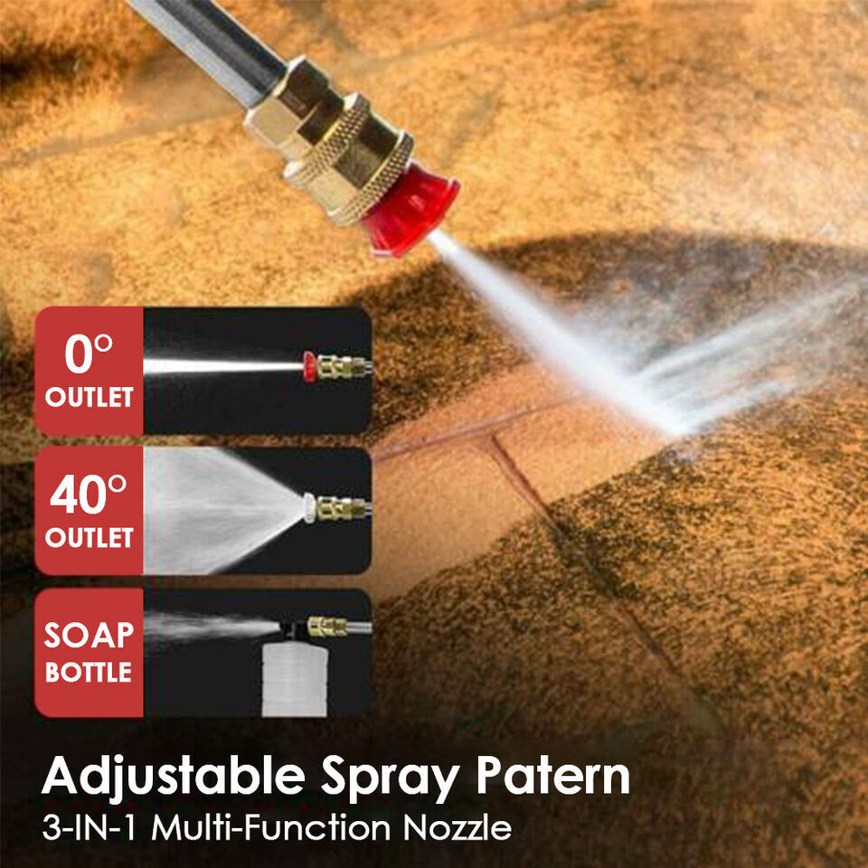 Cordless Electric High Pressure Water Spray Gun Portable Car Washer Cleaner Tool