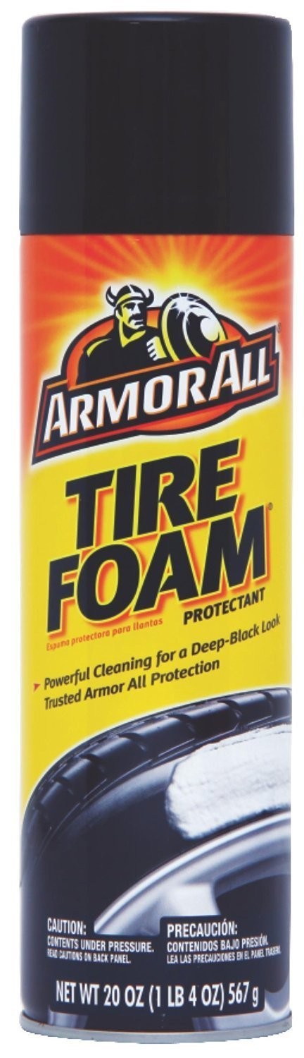Armor All Tire Foam Restores Deep-Black Look 40320 20 Oz. 6 Packs