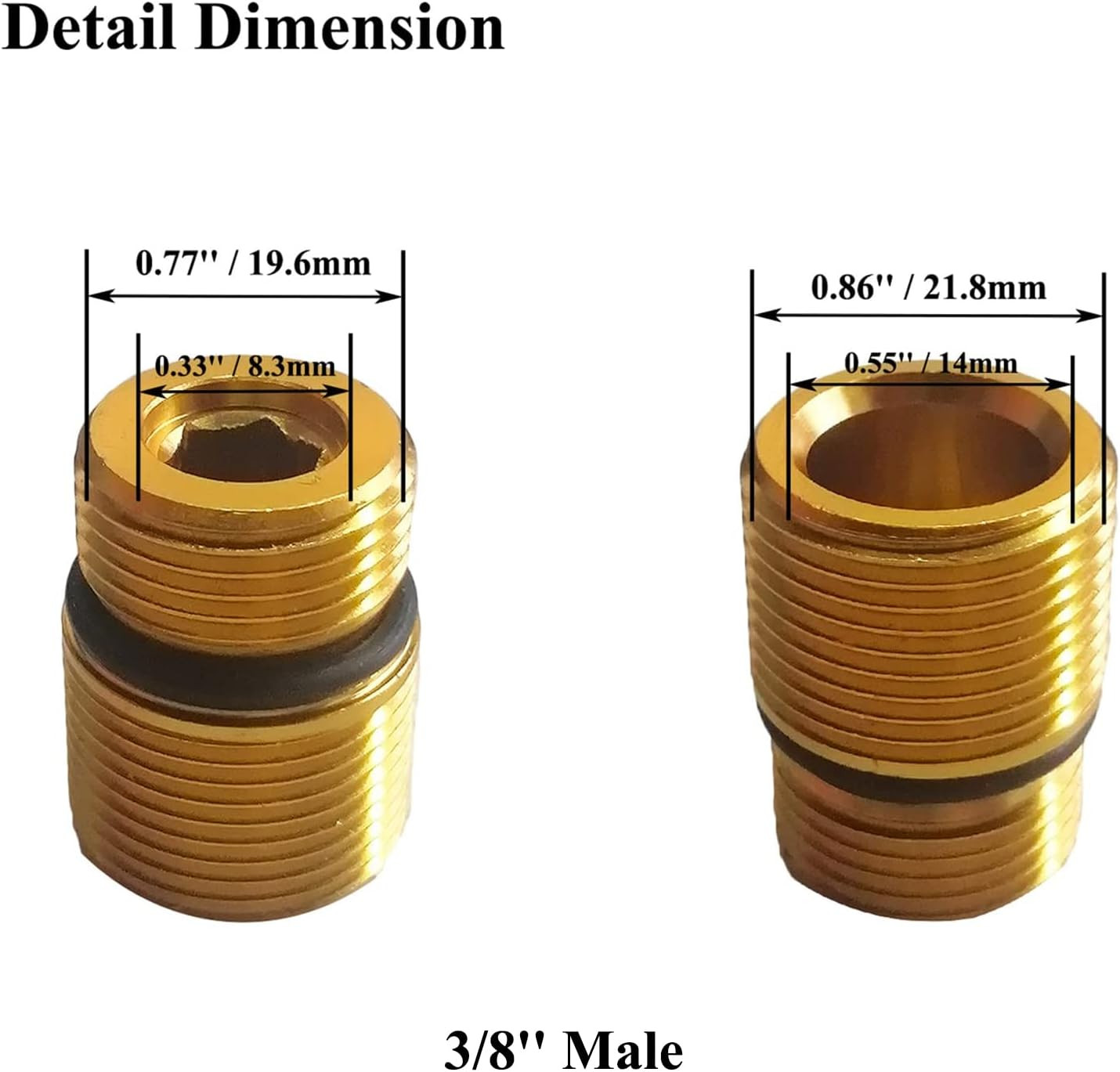 2 Pack 7110264 Water Oulet Kit for Axial Cam Pressure Washer Pump, Oulet Fitting