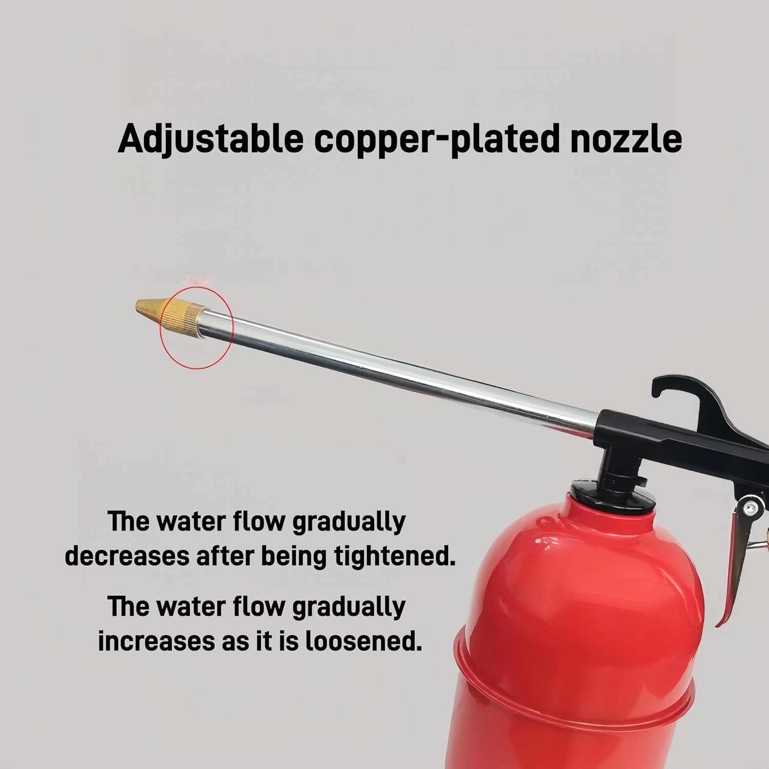 40-90 PSI Pneumatic Engine Cleaning Gun with 600ml Water Tank