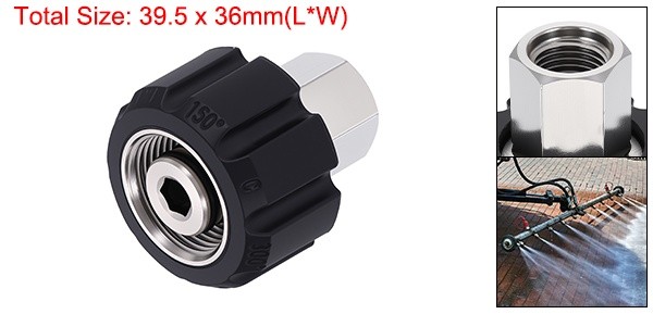 M22 14mm Female to G1/4″ Female Pressure Washer Adapter Stainless Steel Fittings
