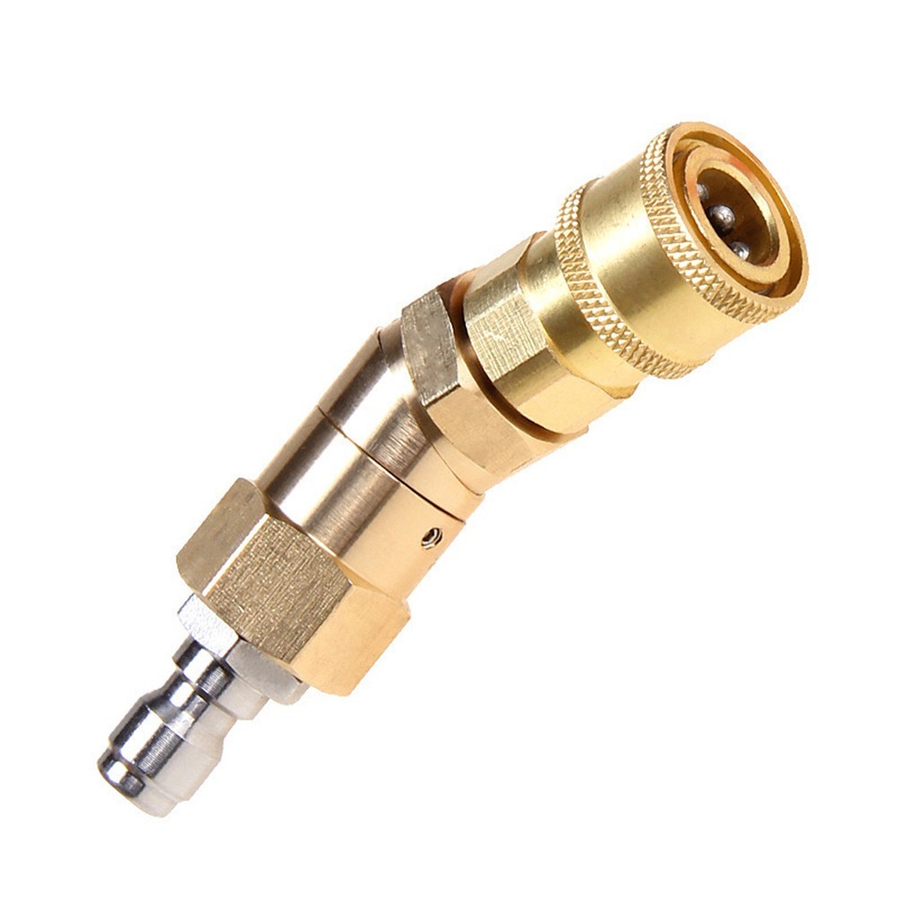 Adjustable High Pressure Nozzle Connector Kit with 360 Degree Rotation Feature