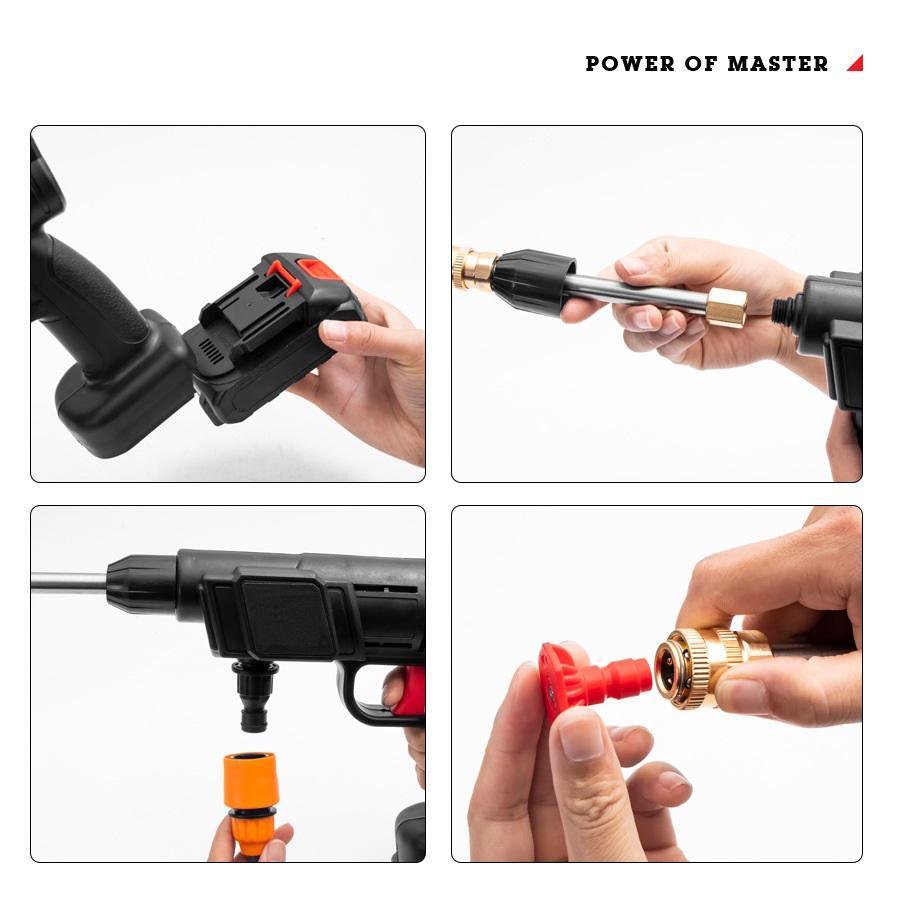 Wireless High Pressure Car Wash Gun Water Gun Spray Cleaner Car Washing Machine