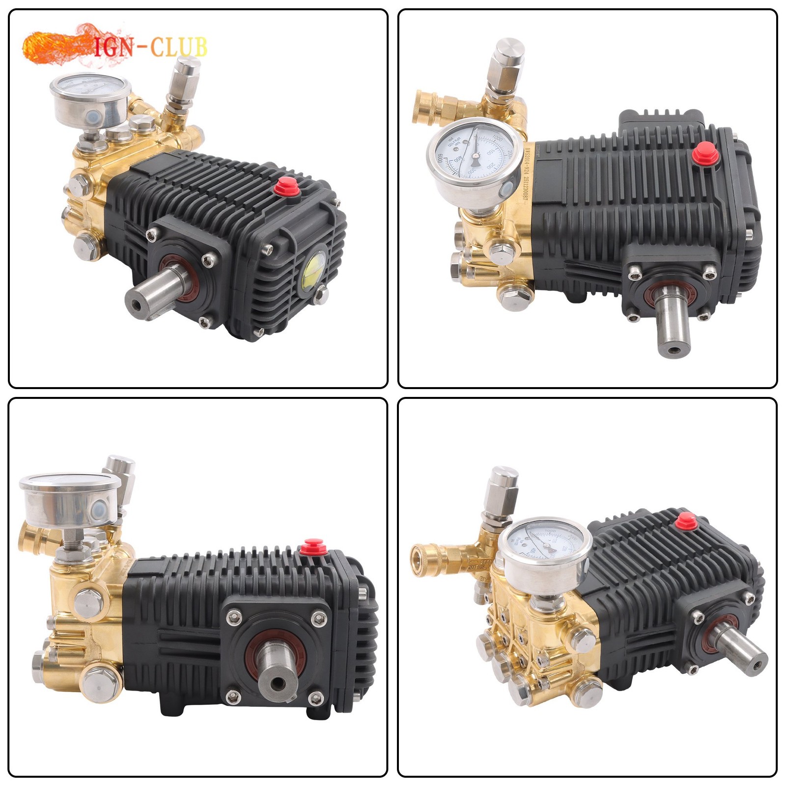 Belt Drive 5.6GPM 4.5 HP General Right Shaft 3500 PSI Pressure Washer Pump