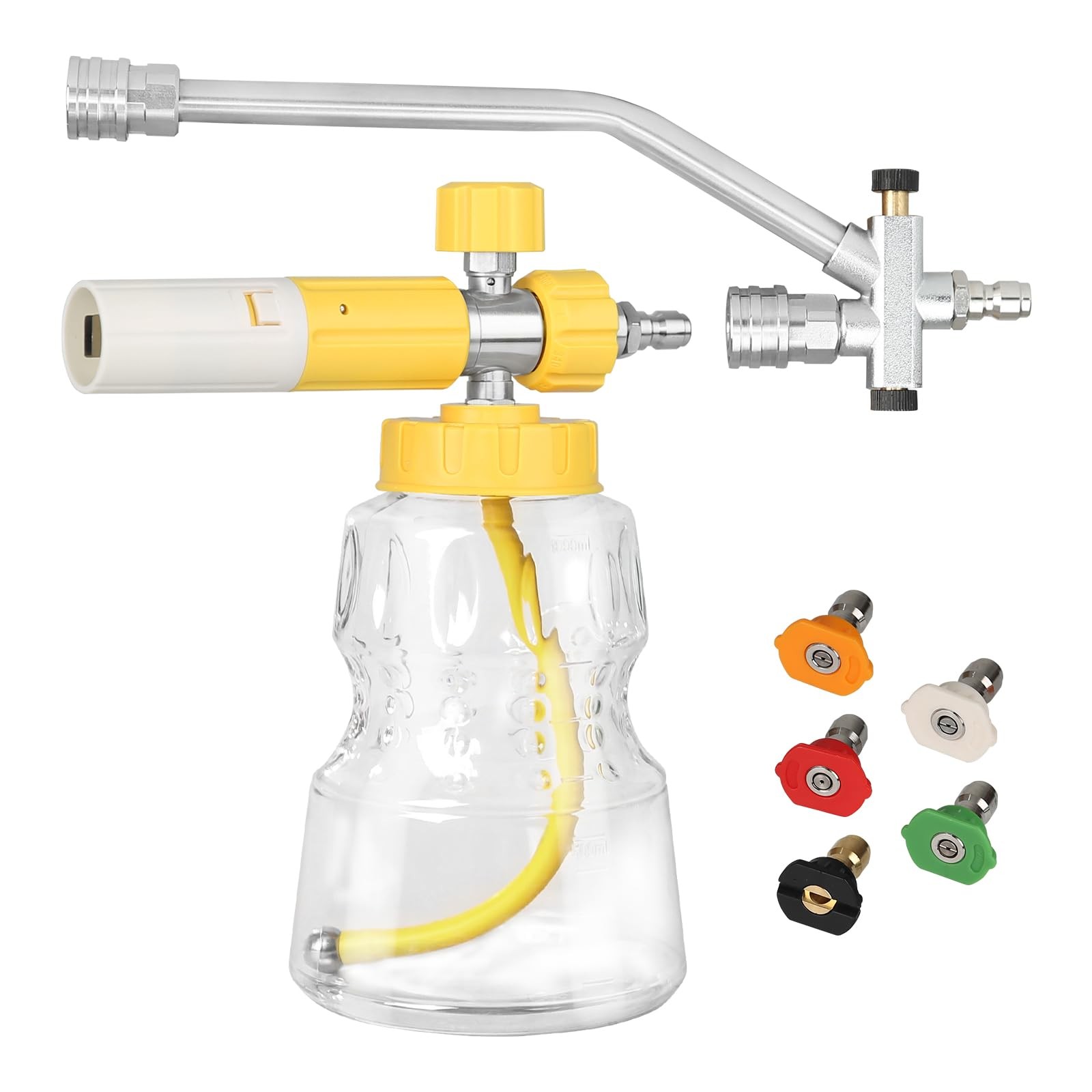 Foam Cannon for Pressure Washer with Dual Connector Accessory, Pressure Washe…