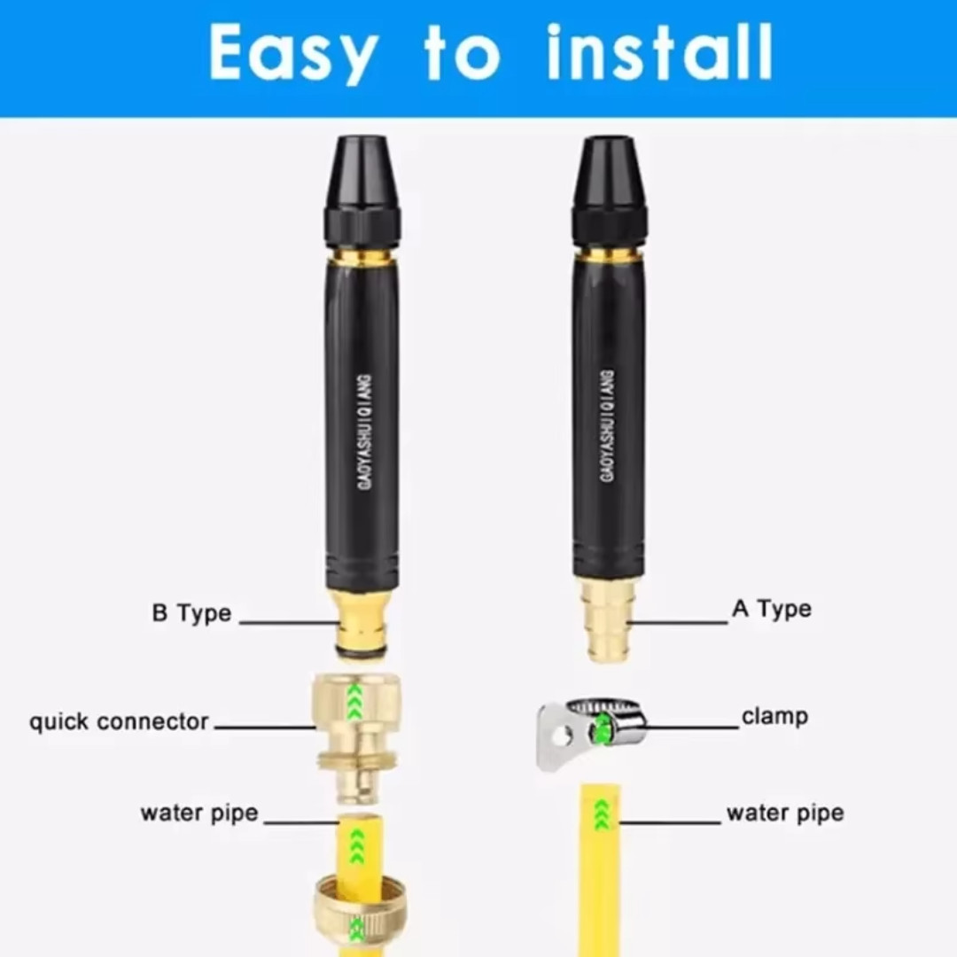 High Pressure Car Wash Water Gun Spray Nozzle Portable Washer for Auto