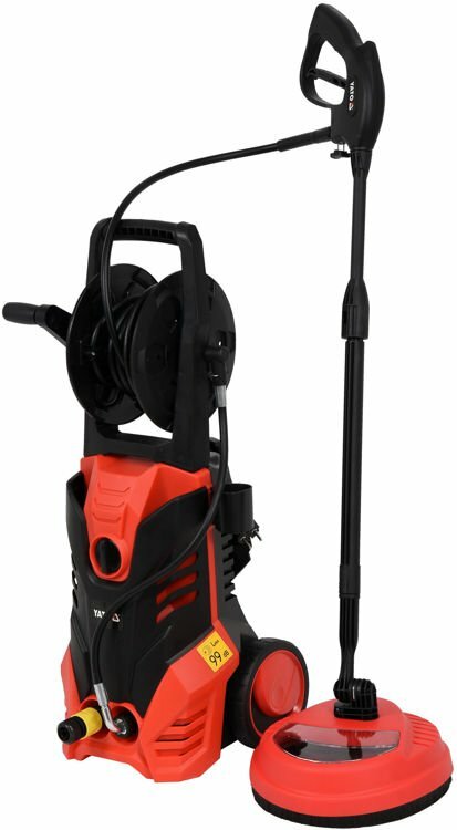 High Pressure Cleaner Terrace Brush Hose Reel 2000W 150BAR 6L/M 2KW Mobile