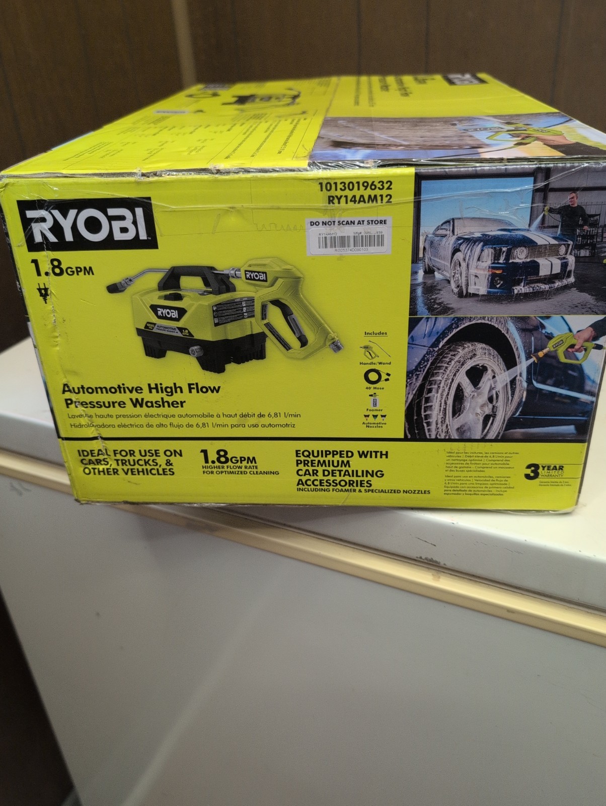 NEW!! RYOBI 1200 PSI 1.8 GPM Cold Water High Flow Electric Pressure Washer (NEW