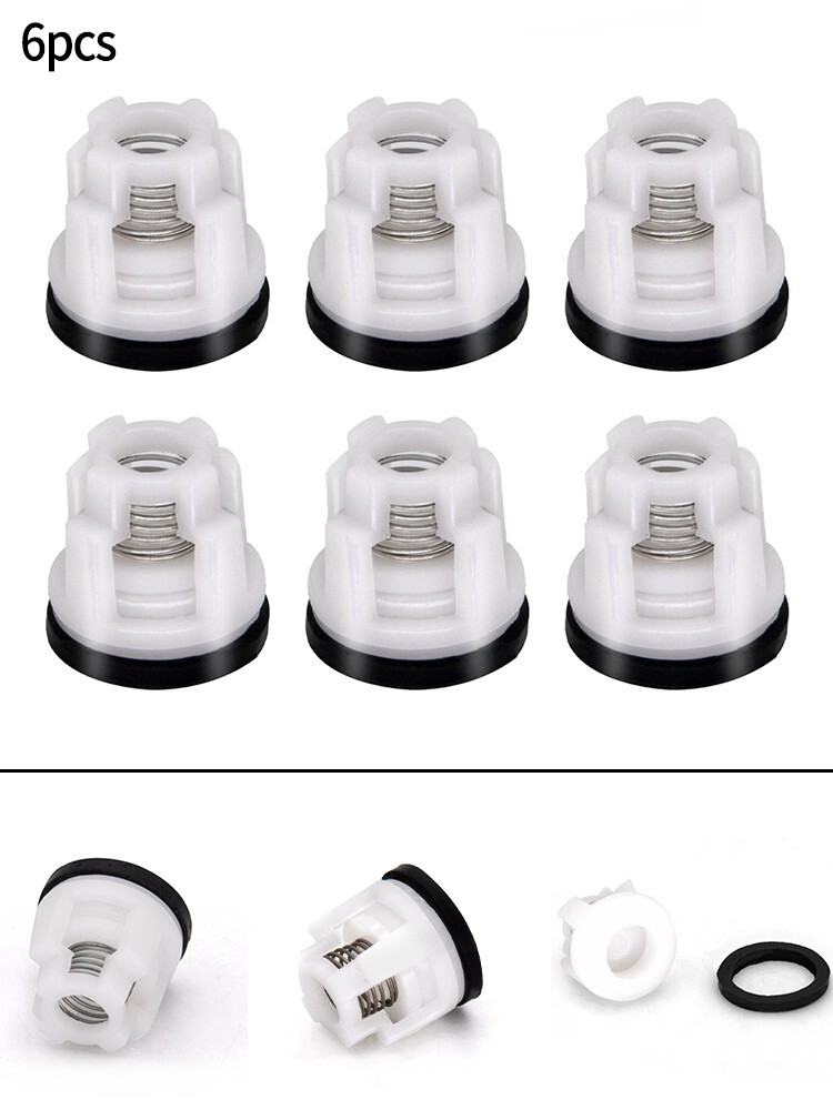 6 PCS Check Valve Pressure Pumps Head Repair Parts Water Inlet Pressure Washer