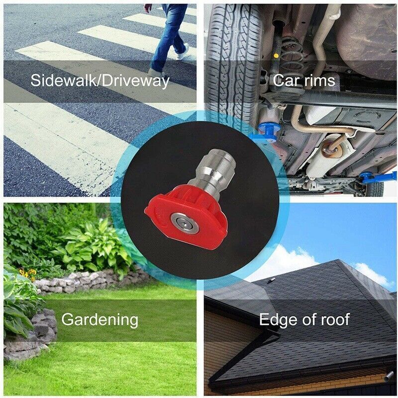 High Pressure Washer Extension Wand Replace Lance Gutter Cleaner Nozzles 4000PSI