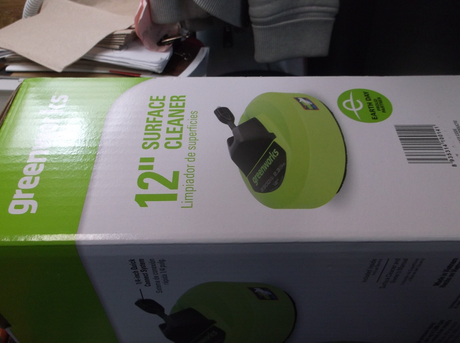 Greenworks 12 inch Pressure Washer Attachment Surface Cleaner Up to 2300 Psi
