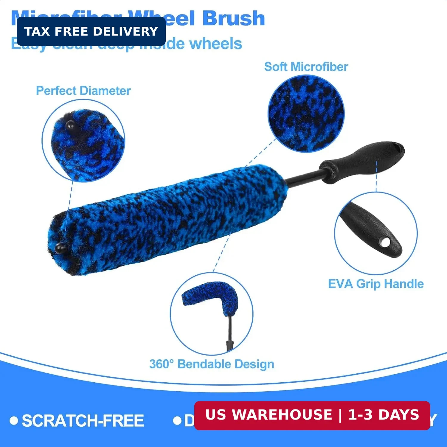Wheel Cleaning Detailing Cleaning Brush Kit