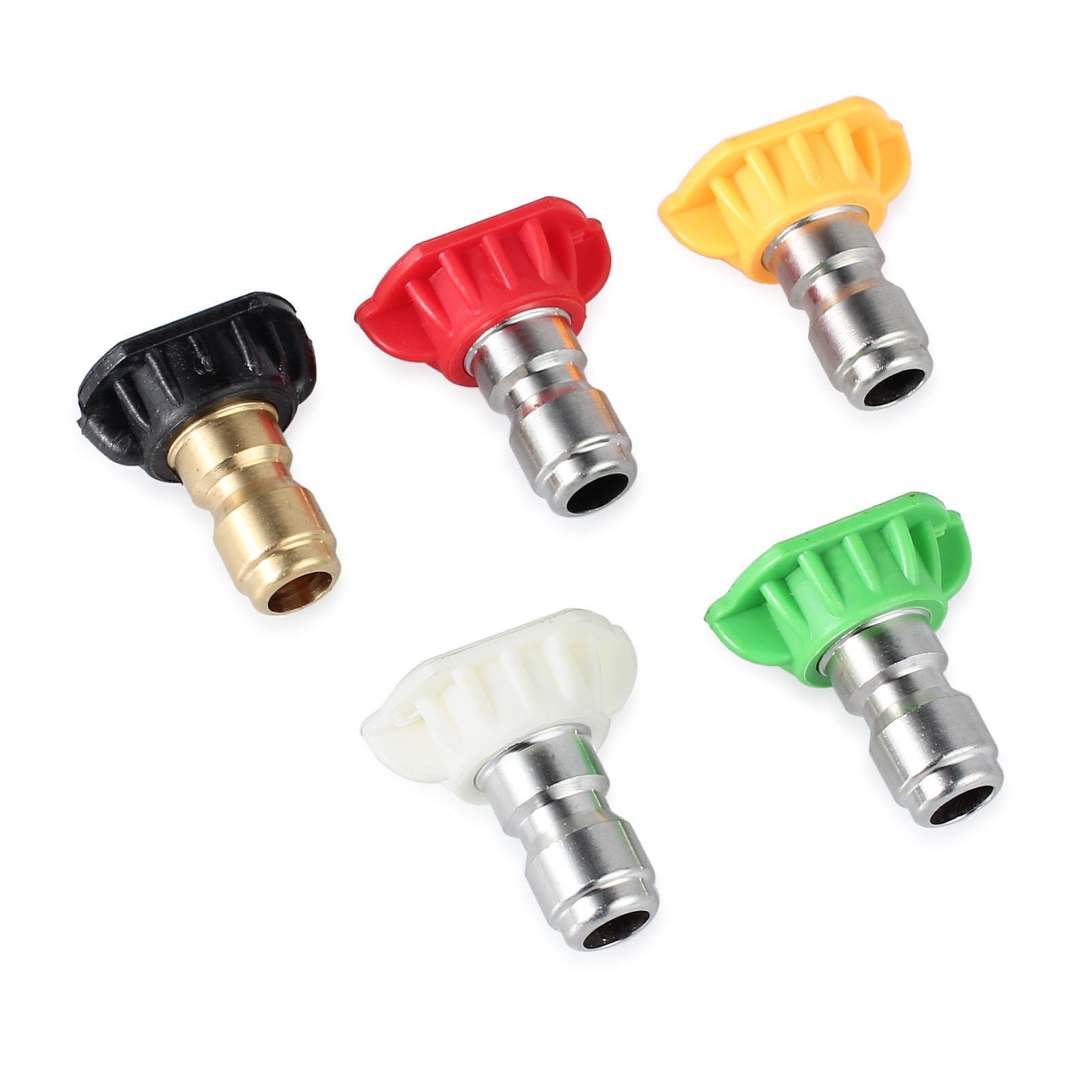 5PCS Pressure Washer Spray Tips Nozzles High Power Kit Quick Connect 1/4″ Set