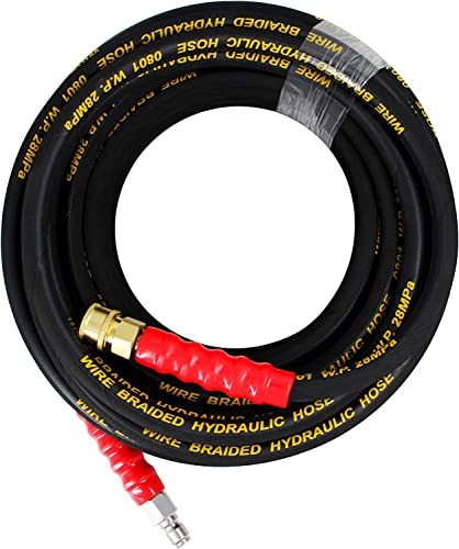 25FT Pressure Washer Hose with 3/8 Inch Quick Connect, High Tensile Wire 25 FT