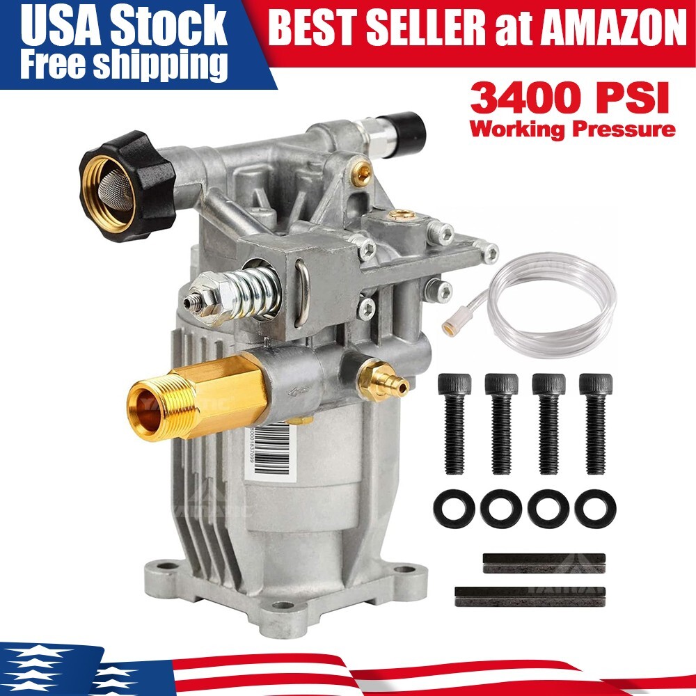 YAMATIC 3/4″ Shaft Horizontal 3400 PSI Pressure Washer Pump 7 HP