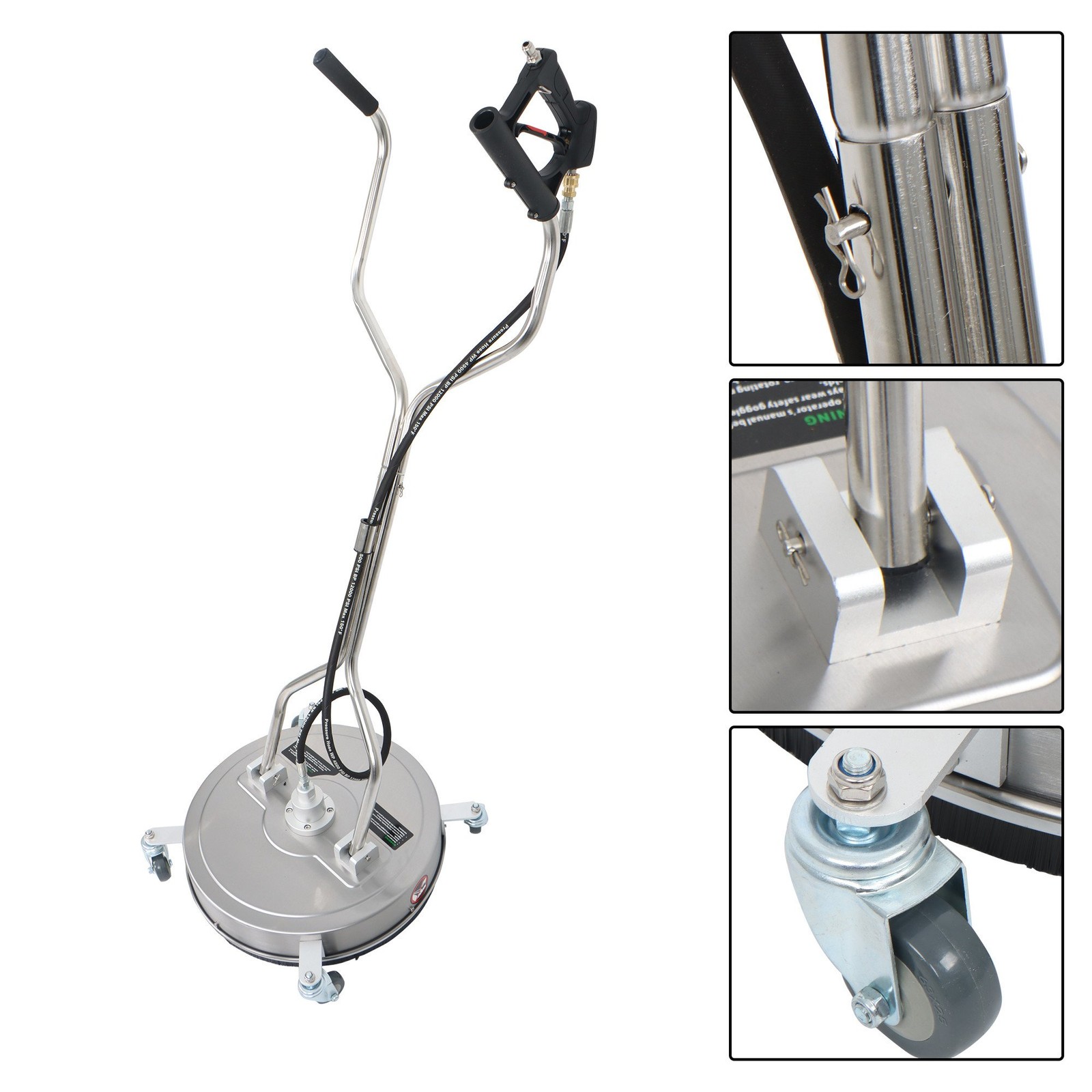 LABLT Pressure Washer Surface Cleaner w/ Handles & Wheels Quick Connect 20″