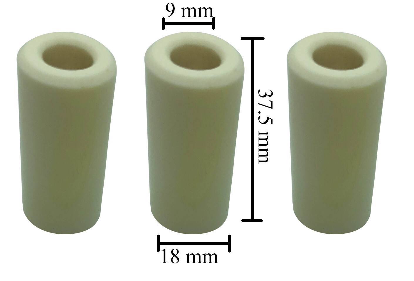 3-pack General Pump 44040109 Replacement CERAMIC PISTON 18mm fits Interpump GP