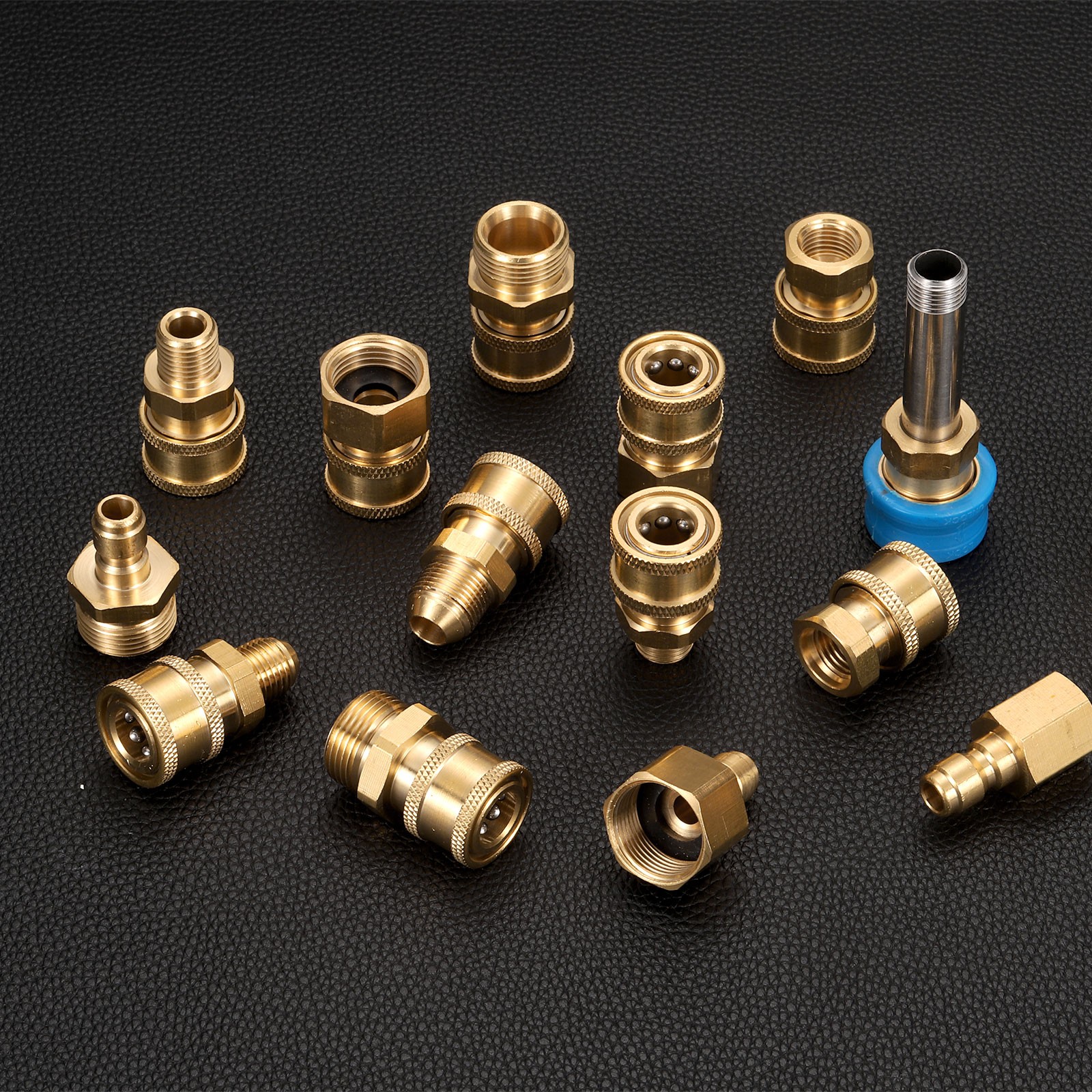 2Pcs Pressure Washer Adapter, 1/4″ Female Quick Plug to G1/4″ Male Brass