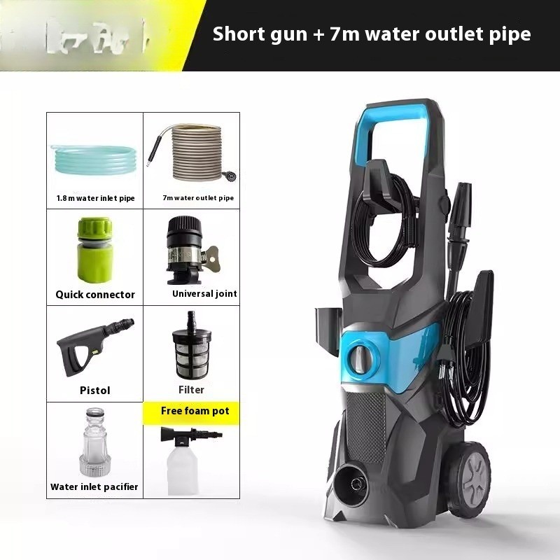 Portable High Pressure Car Washer – Automatic Household Cleaning Machine 220v