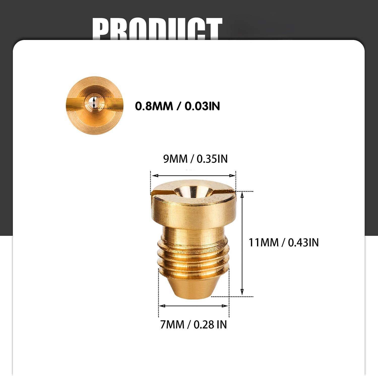 Foam Cannon Orifice Nozzle Tips, Universal Connector for Foam